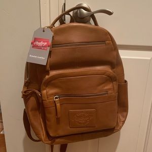 Rawlings Medium Leather Backpack - Tan